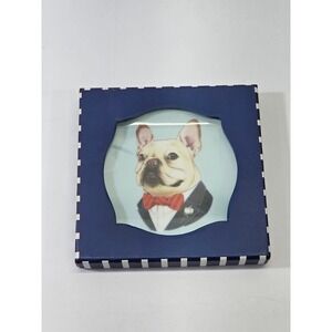 Galison The Berkley Bestiary Animal Portraits Porcelain Tray‎ French Bulldog Tux